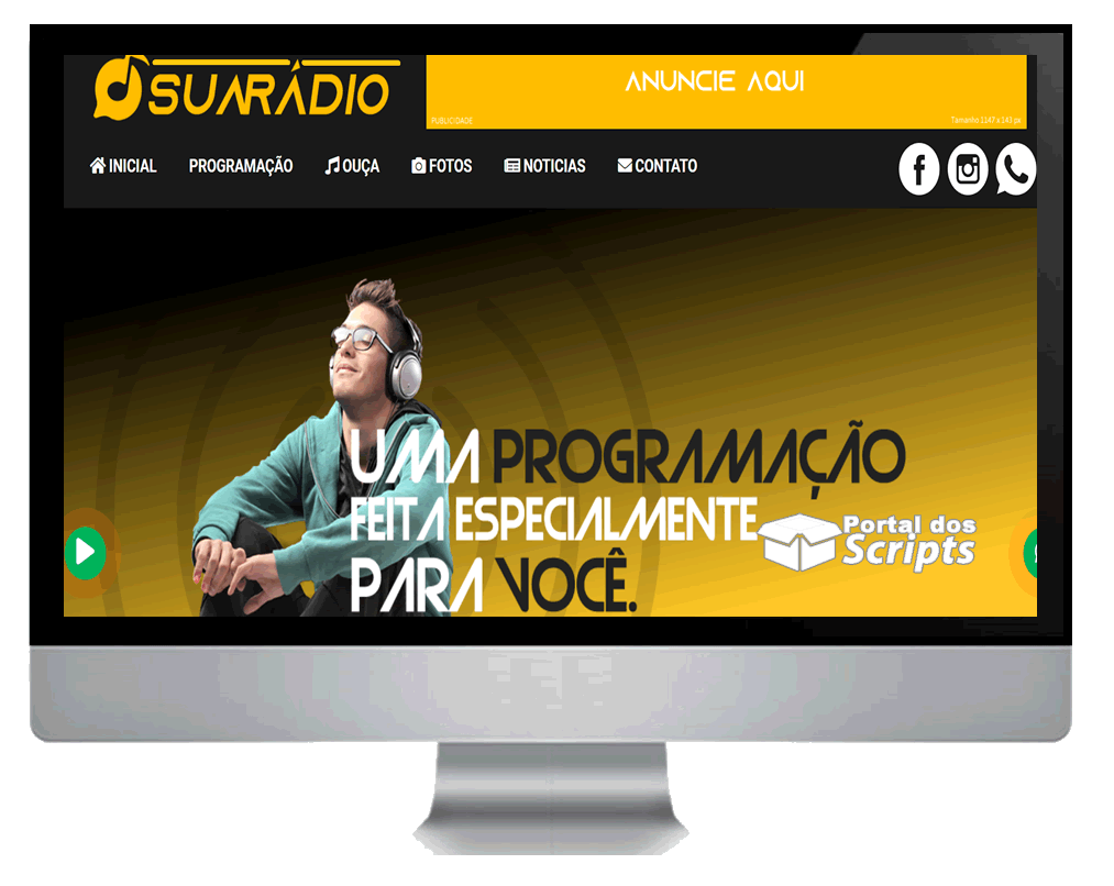 Cod.012 - WEB RÁDIO TOP MODERNA Portal Dos Scripts | Os Melhores Scripts Estão Aqui!