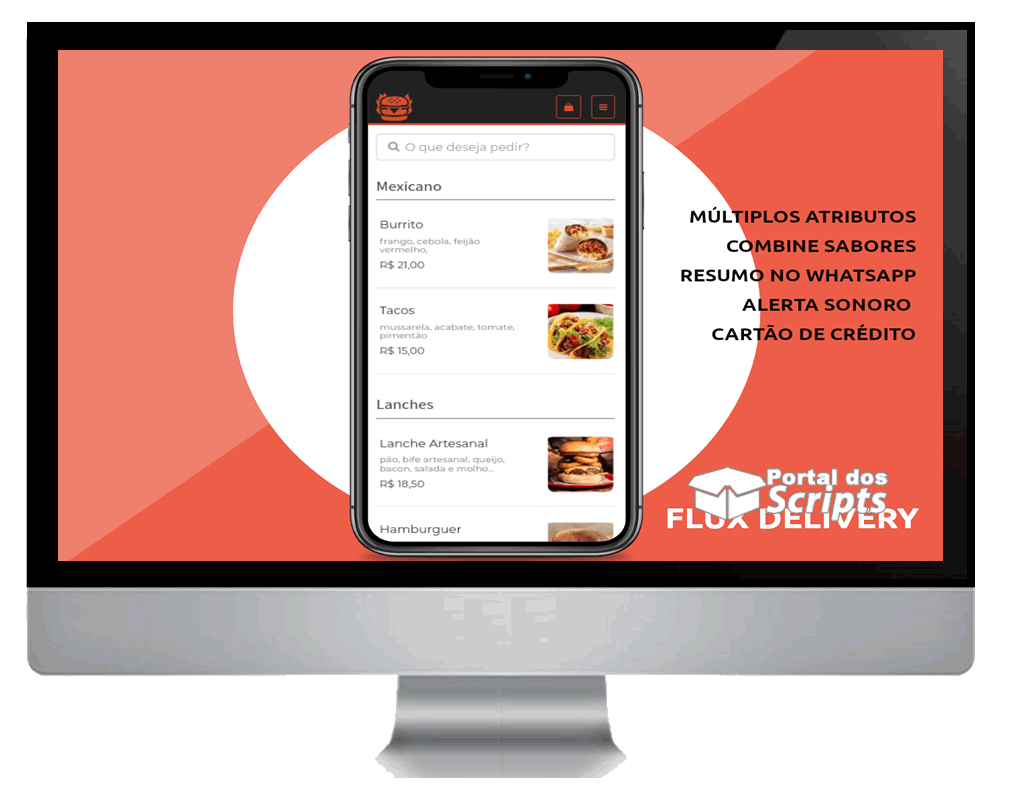 Cod.032 - FLUX DELIVERY (PEDIDOS ONLINE) + PAGSEGURO (Licença De Uso) Portal Dos Scripts | Os Melhores Scripts Estão Aqui!