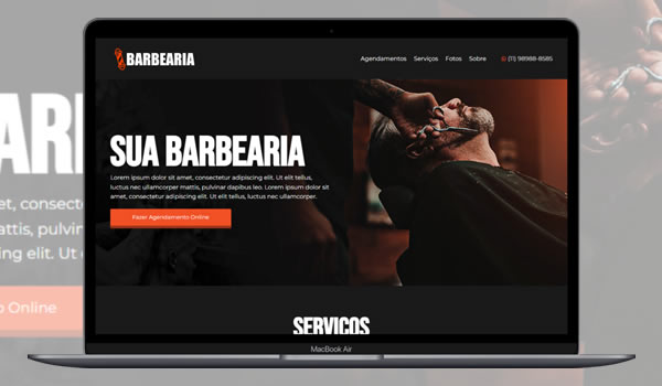 Cod.083 - Site Para Barbearia Com Agendamento Editável Portal Dos Scripts | Os Melhores Scripts Estão Aqui!
