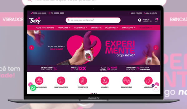 Cod.075 - Loja Virtual SexyStore 100% Editável Portal Dos Scripts | Os Melhores Scripts Estão Aqui!
