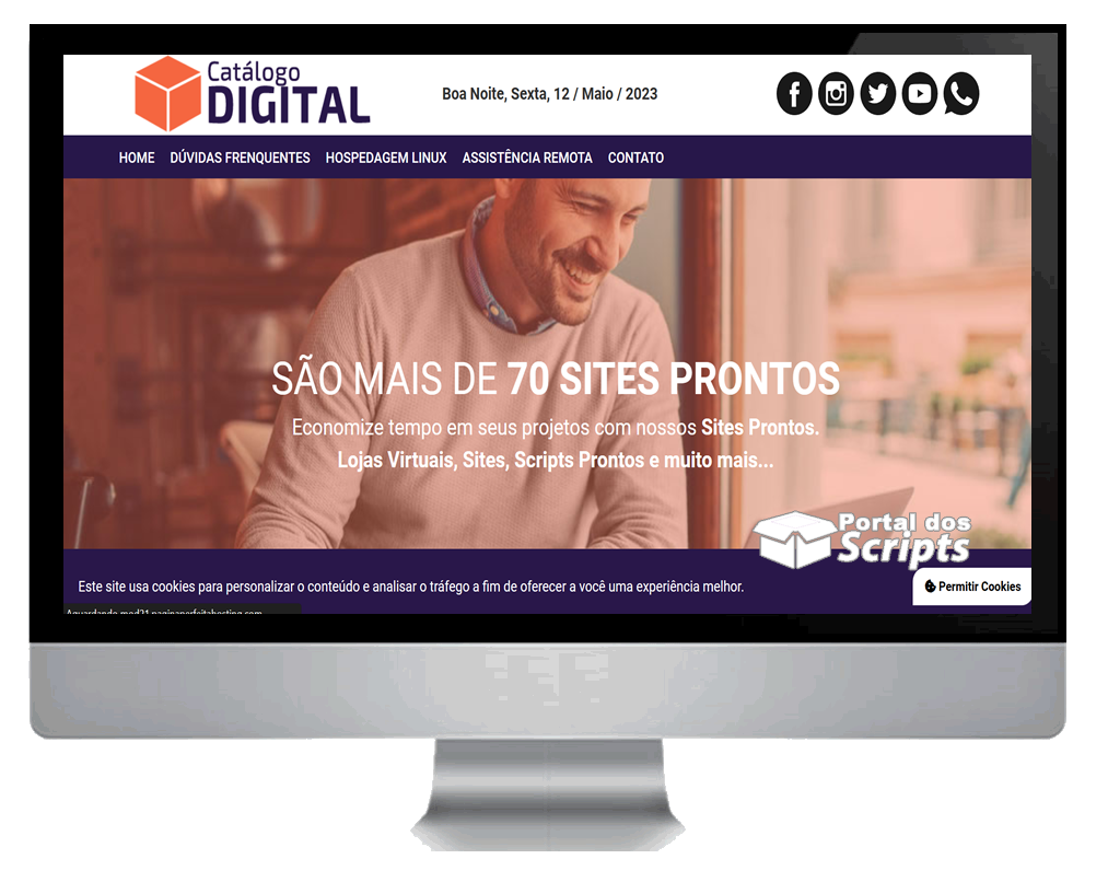 Cod.022 - SCRIPT CATÁLOGO DE PRODUTO DIGITAL EM PHP COM PAINEL ADMINISTRATIVO Portal Dos Scripts | Os Melhores Scripts Estão Aqui!