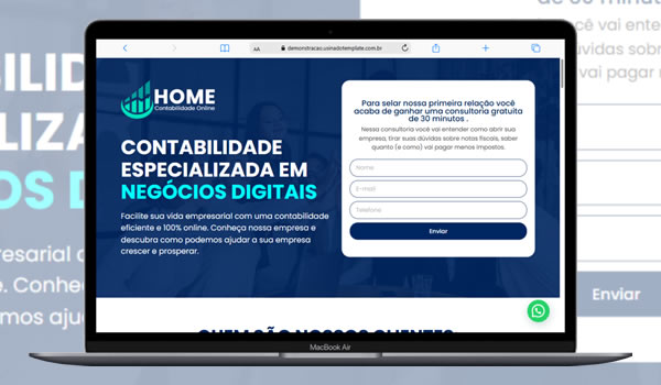 Cod.067 - Landingpage Contabilidade 100% Editável Portal Dos Scripts | Os Melhores Scripts Estão Aqui!