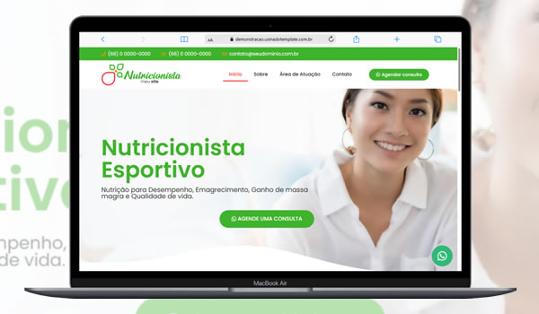 Cod.111 - Template Site Para Nutricionista Editável Portal Dos Scripts | Os Melhores Scripts Estão Aqui!