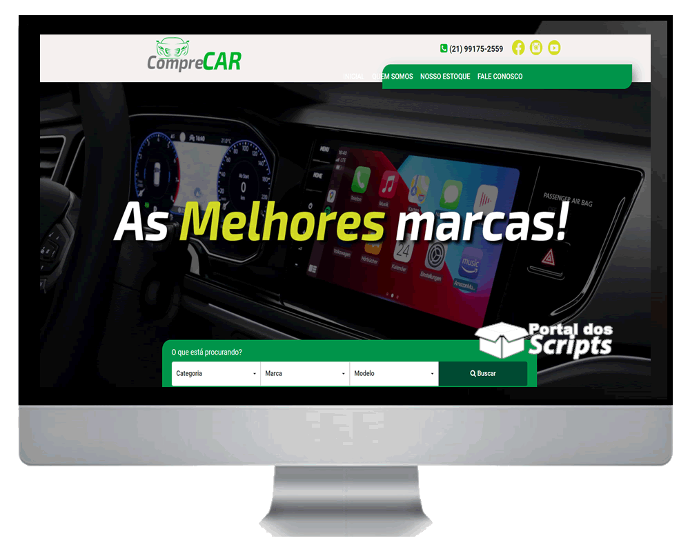 Cod.021 - AUTO GREEN  -  SITE LOJA DE VEÍCULOS EM PHP Portal Dos Scripts | Os Melhores Scripts Estão Aqui!