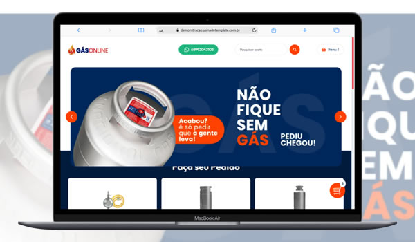 Cod.089 - Template Delivery Gás Online Editável Portal Dos Scripts | Os Melhores Scripts Estão Aqui!