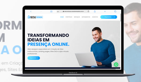 Cod.113 - Template Site Para Portfólio 100% Editável Portal Dos Scripts | Os Melhores Scripts Estão Aqui!