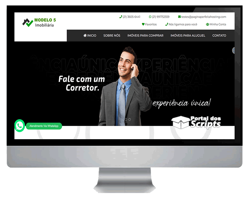 Cod.015 - SCRIPT SITE IMOBILIÁRIA E CORRETORES DE IMÓVEIS EM PHP Portal Dos Scripts | Os Melhores Scripts Estão Aqui!