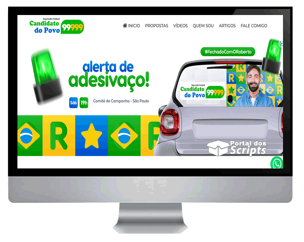 Cod.010 - SCRIPT SITE PARA POLÍTICO EM PHP COM PAINEL ADMIN Portal Dos Scripts | Os Melhores Scripts Estão Aqui!